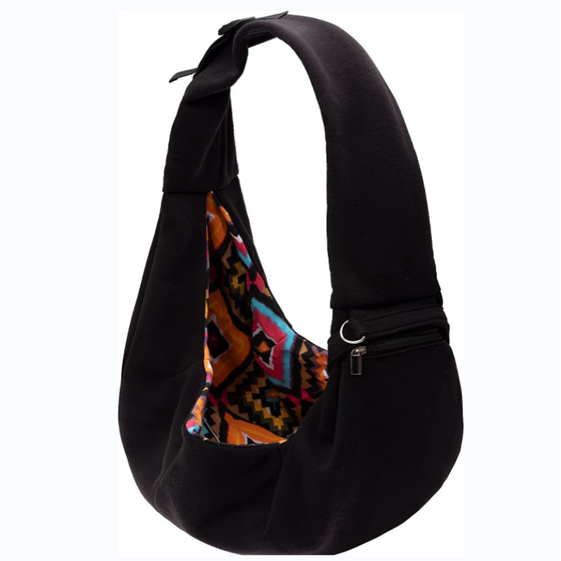 Reversible Sides  Adjustable Strap Sling Carrier Pet purse suitable