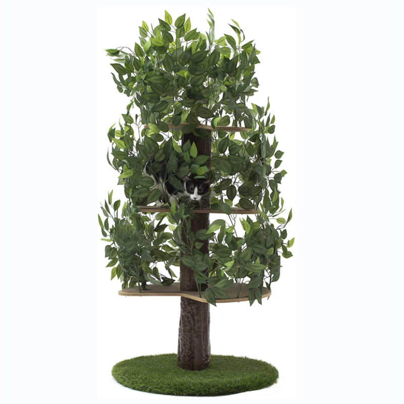 Playing Scratching Cat Condo Furniture Tree House Tower for Climbing