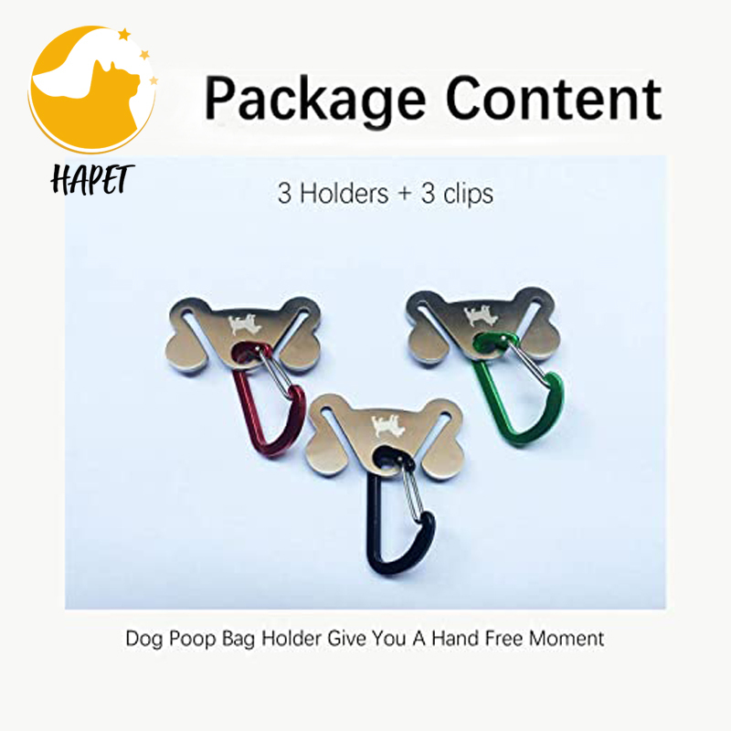 Dog Poop Bag Holder Attaches, Includes , Waste Bag Dispenser and PP Holder