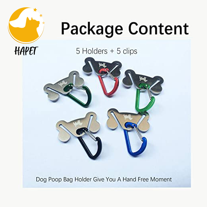 Dog Poop Bag Holder Attaches, Includes , Waste Bag Dispenser and PP Holder