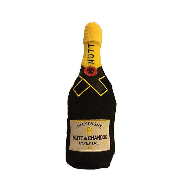High Quality Affordable Pull Stuffeinteresting Sound Squeak Inside Wine Bottle Shape Pet Dog Plush Chew Toys
