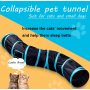 Collapsible S-shaped for Cat tunnel Rainbow tunnel with cat roll dragon cat bell ball