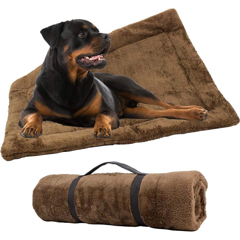 Self Heated Cat Bed Dog Crate Mat Thermal Nap Mat Padded and Insulated Pet Mat