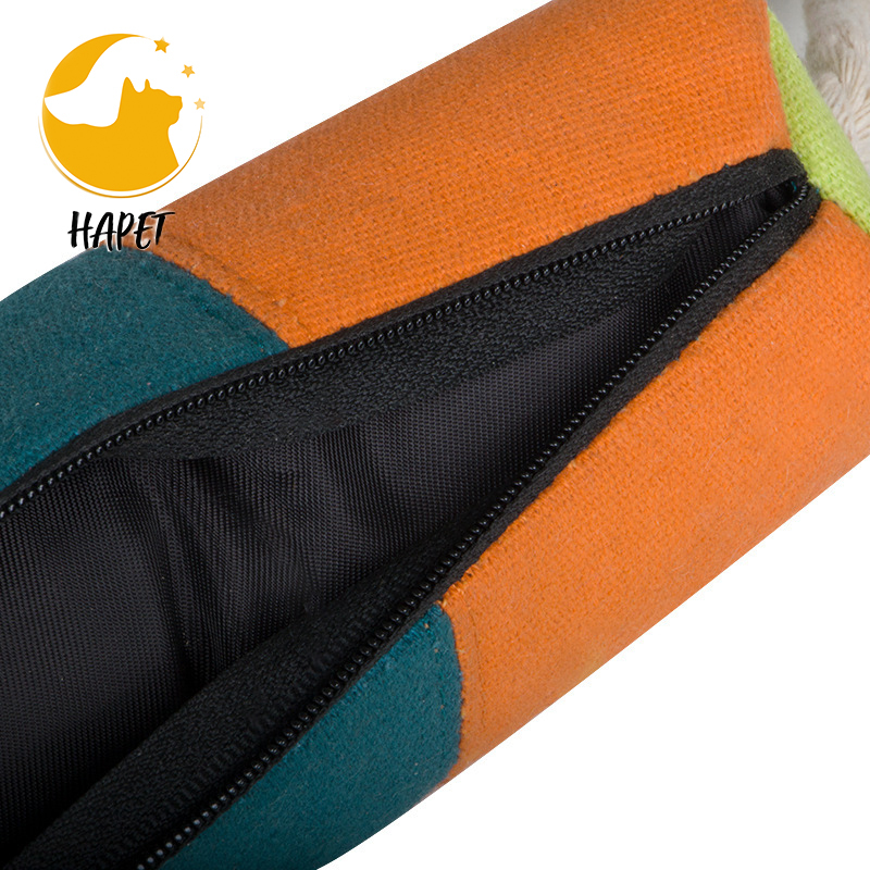 Squeaky Leather Dog Bite Tug Toy for Puppy to Play,Indestructible Tug of War,Biting Grip,Retrieve Training