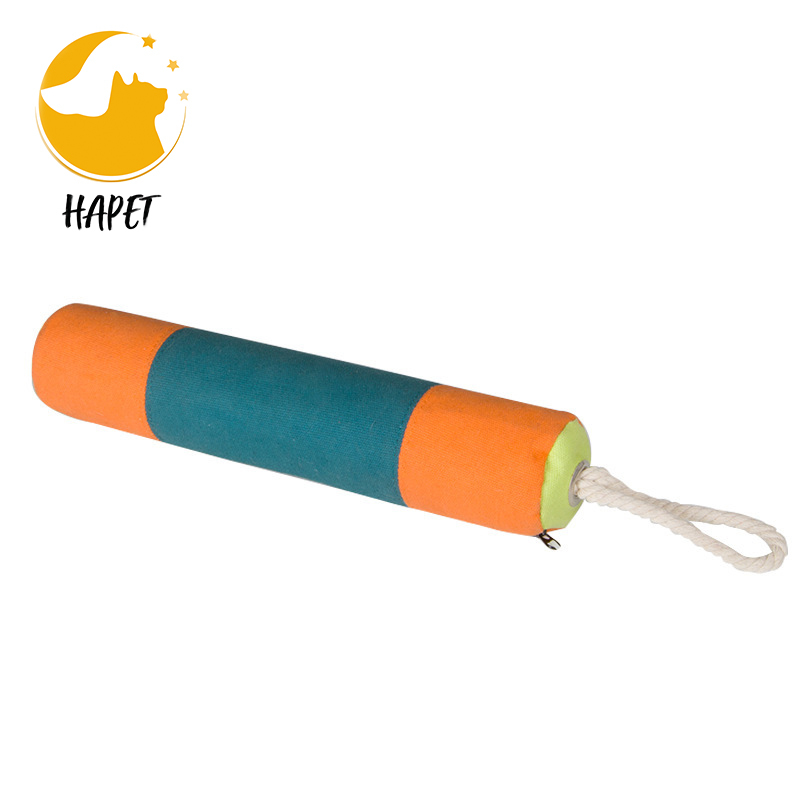 Squeaky Leather Dog Bite Tug Toy for Puppy to Play,Indestructible Tug of War,Biting Grip,Retrieve Training