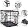 Dog Crates for Small Size Dogs Indoor, Double Door Dog Kennels & Houses for Puppy and Cats with Dog Crate Cover, Collapsible