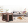 Dog Crates for Small Size Dogs Indoor, Double Door Dog Kennels & Houses for Puppy and Cats with Dog Crate Cover, Collapsible