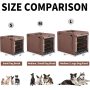 Dog Crates for Small Size Dogs Indoor, Double Door Dog Kennels & Houses for Puppy and Cats with Dog Crate Cover, Collapsible