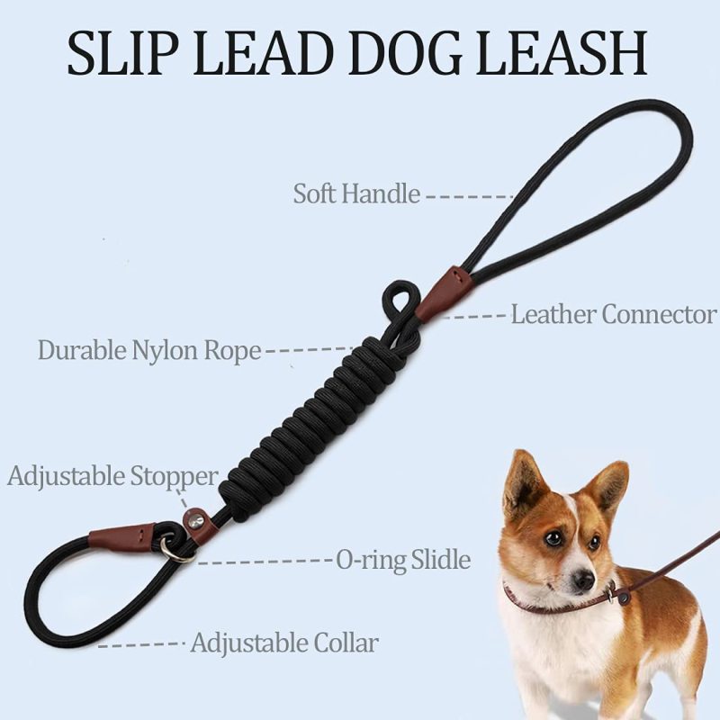 Classic Dog Pet Slip Leash  Lead Control  for Small Medium Animals