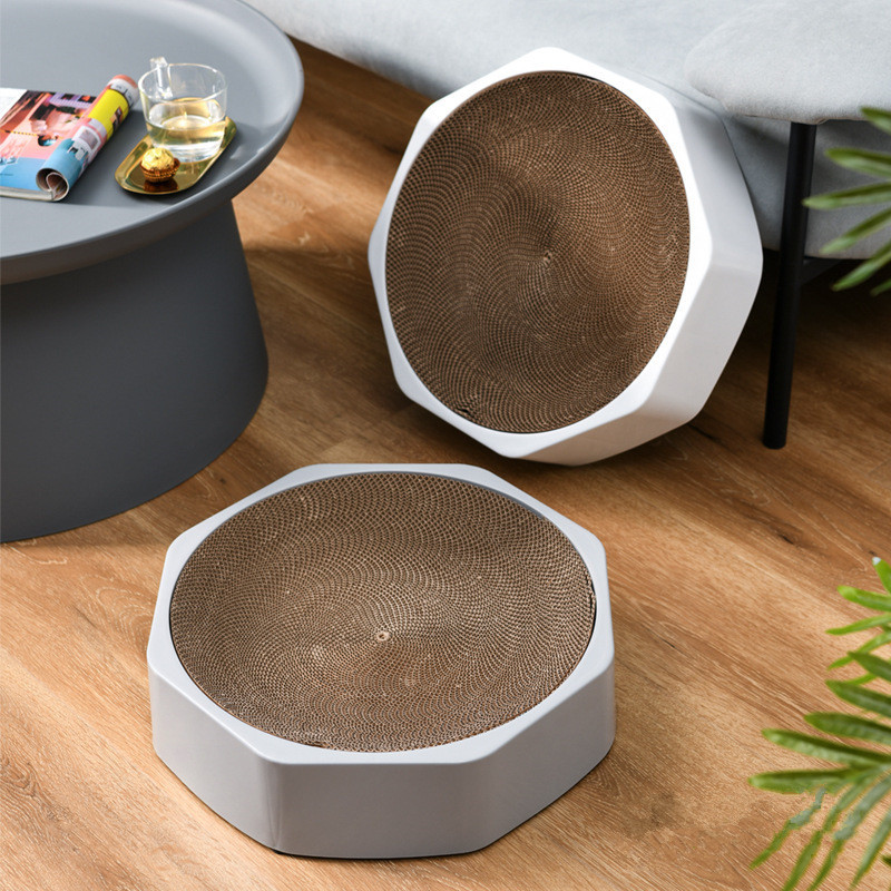 Octagonal Cat Cardboard Scratcher Can Replace Corrugated Cat Scratch Basin Cat Toy Litter Pet Supplies