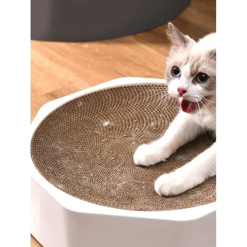 Octagonal Cat Cardboard Scratcher Can Replace Corrugated Cat Scratch Basin Cat Toy Litter Pet Supplies
