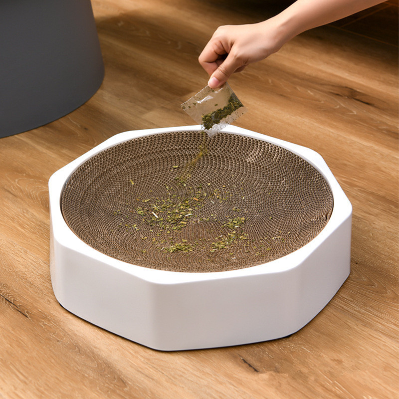 Octagonal Cat Cardboard Scratcher Can Replace Corrugated Cat Scratch Basin Cat Toy Litter Pet Supplies