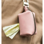 Leather Poop Bag Holder- Versatile Vegan Leather Waste for Dog Poop, Accessories, & Leash, Reusable Pet Waste, Trash