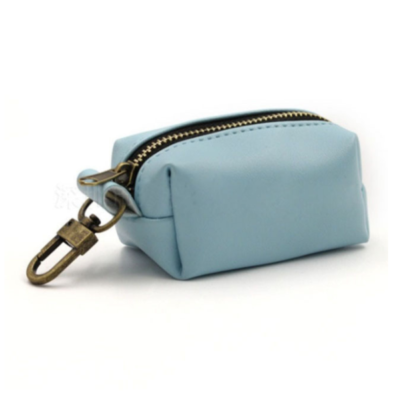 Leather Poop Bag Holder- Versatile Vegan Leather Waste for Dog Poop, Accessories, & Leash, Reusable Pet Waste, Trash