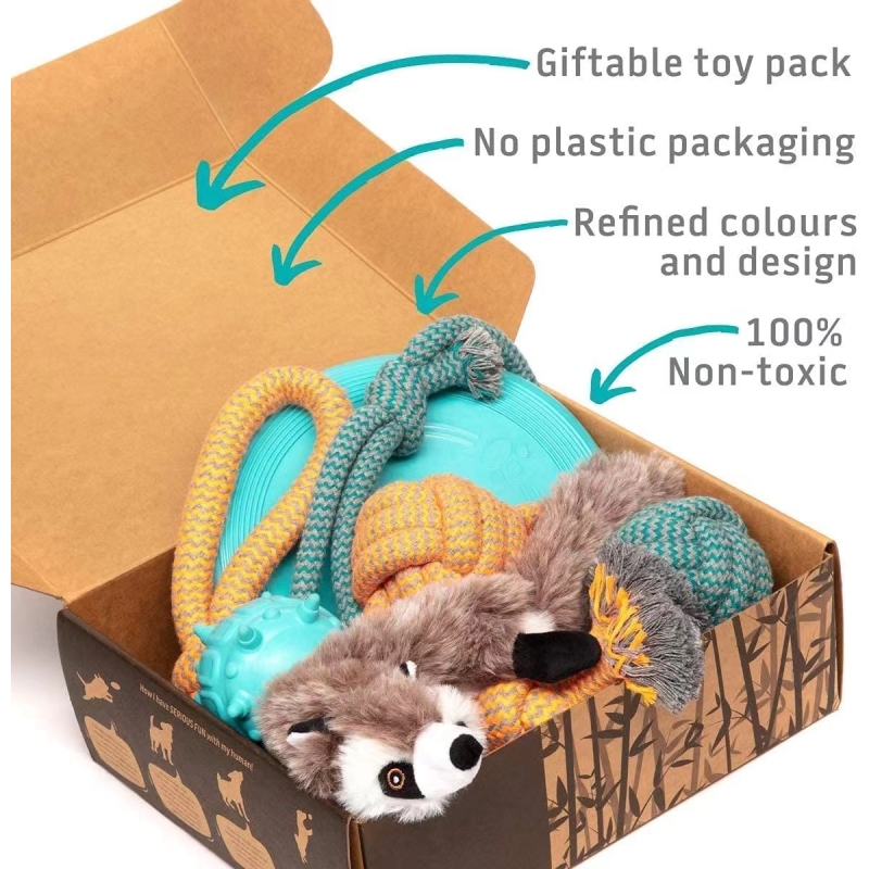 Pet Play Puppy & Dog Toys Set Puppy Teething Toys Dog Birthday Present