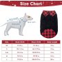 Warm Dog Sweater Winter Clothes - Plaid Patchwork Pet Doggy Knitted Sweaters Comfortable Coats for Cold Weather, Fit for Small