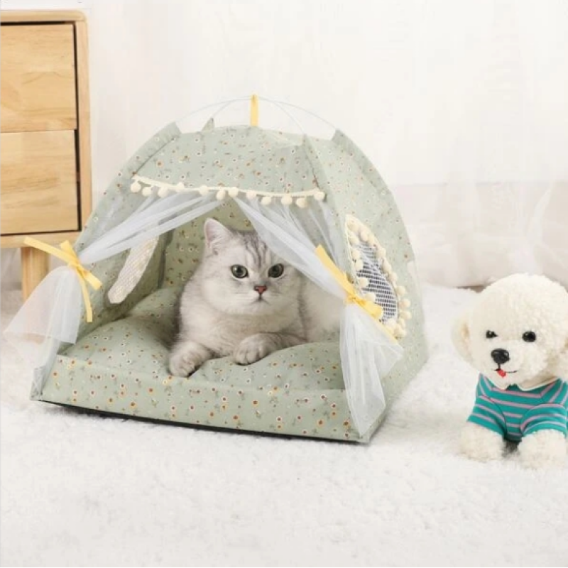 Wholesaler Supply Summer Pet Tent Foldable And Washable For Baby Cat Have rest