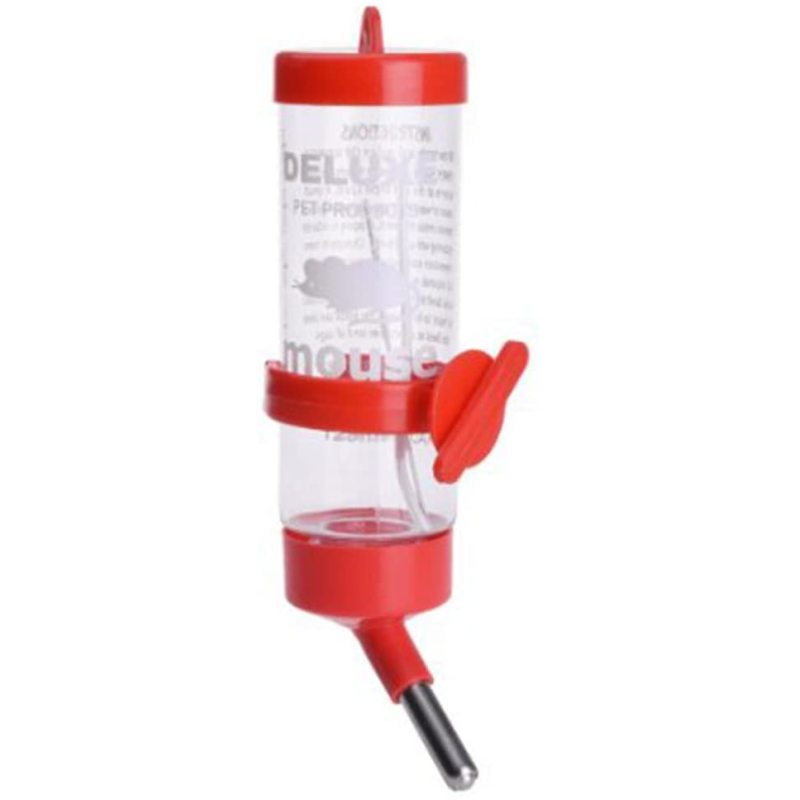 Water Feeder Bowl Drinking Bottle with Holder for Syrian Hamster Gerbil Rat Mice Chinchillas Guinea Pig Squirrel Rabbit