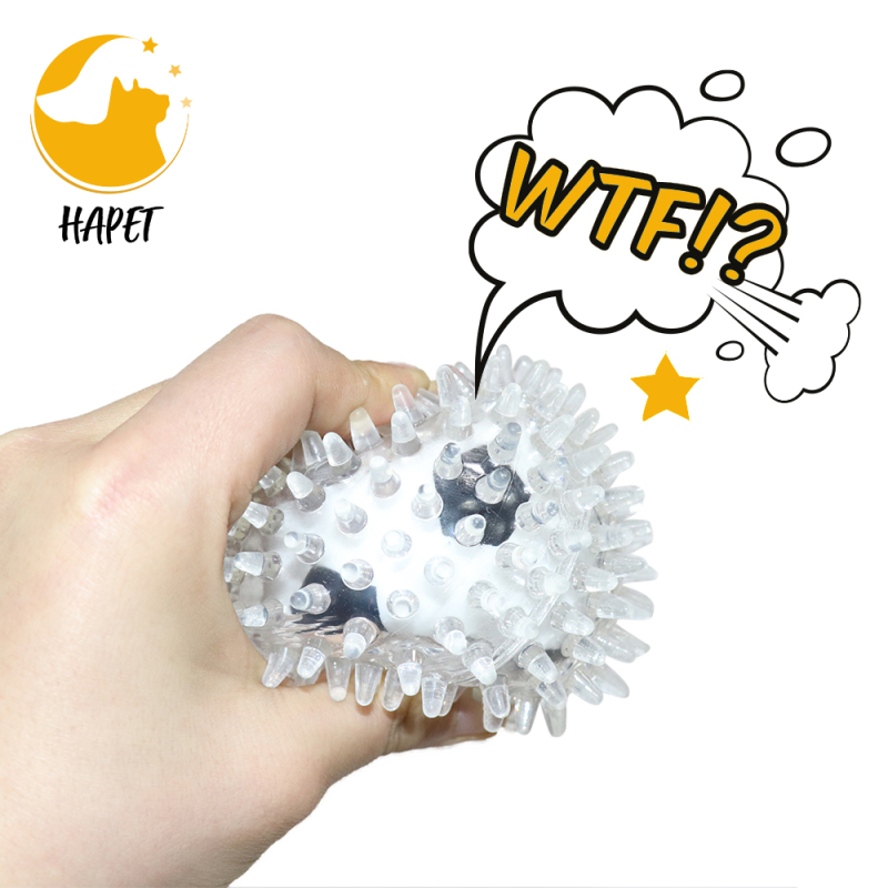 Squeaker Ball Dog Toy Durable Bouncy Teeth Cleaning Fetching Training Pet Toy for Dogs