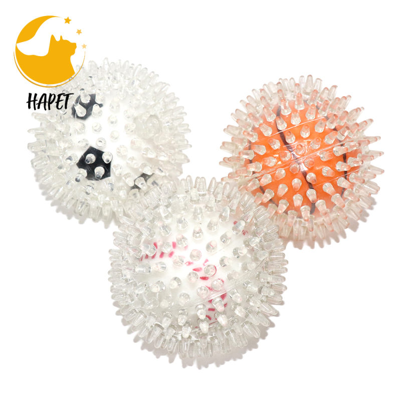 Squeaker Ball Dog Toy Durable Bouncy Teeth Cleaning Fetching Training Pet Toy for Dogs