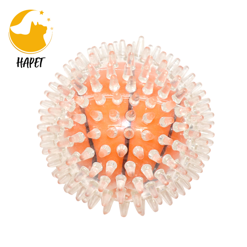 Squeaker Ball Dog Toy Durable Bouncy Teeth Cleaning Fetching Training Pet Toy for Dogs