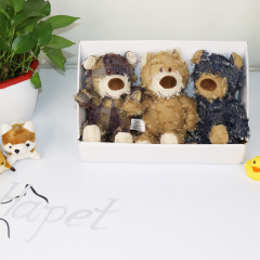 3 Dog Plush Toy Set Durable Interactive Chewing No Stuffing Animal Sex Dog Plush Toy Dog