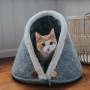 Cat Cave Bed House Winter Warm Pet Tent for Puppies Cats Indoor Bed Cat House