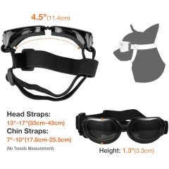 Windproof Motorcycle Pet Small Dog Sunglasses for Puppy Cat Eyes Protective