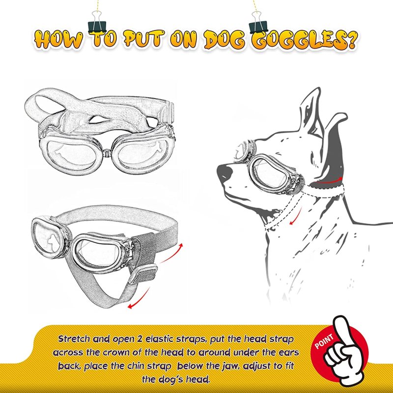 Windproof Motorcycle Pet Small Dog Sunglasses for Puppy Cat Eyes Protective