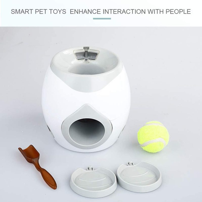 Automatic Feeder Fetch Pet Tennis Ball  Interactive Throwing Machine Reward for Dogs Training
