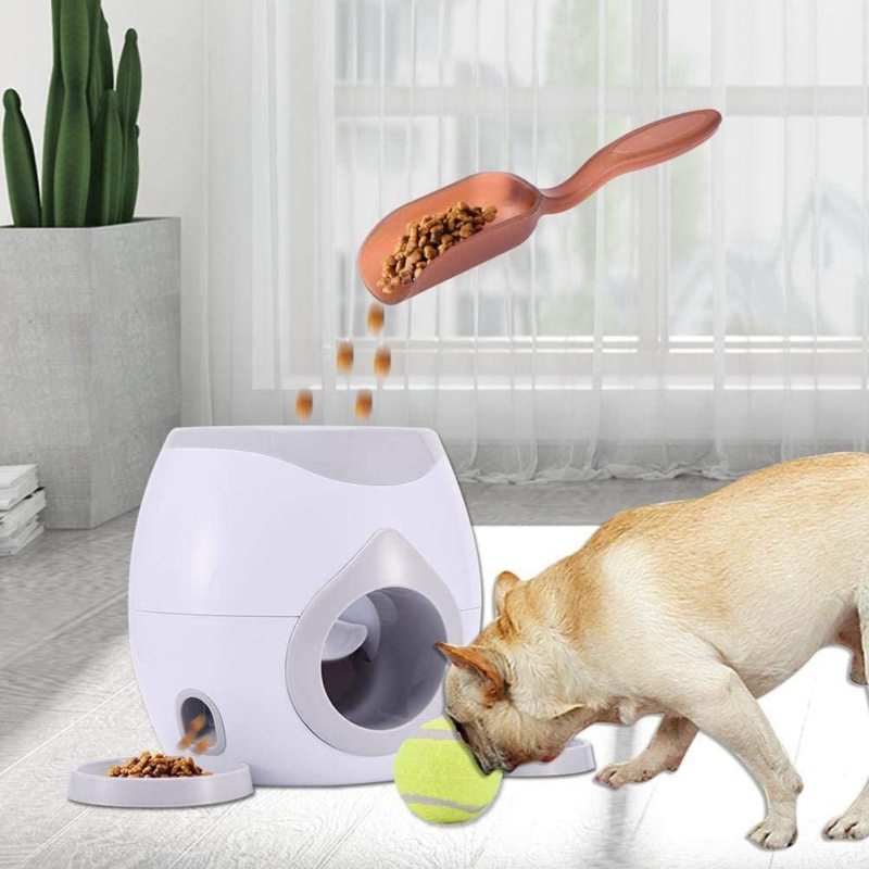 Automatic Feeder Fetch Pet Tennis Ball  Interactive Throwing Machine Reward for Dogs Training