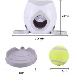 Automatic Feeder Fetch Pet Tennis Ball  Interactive Throwing Machine Reward for Dogs Training