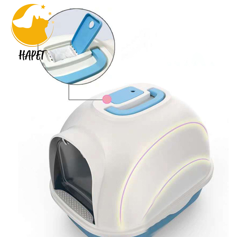 Drawer litter box with shovel front lift spillproof odourproof double litter box potty fully enclosed cat toilet