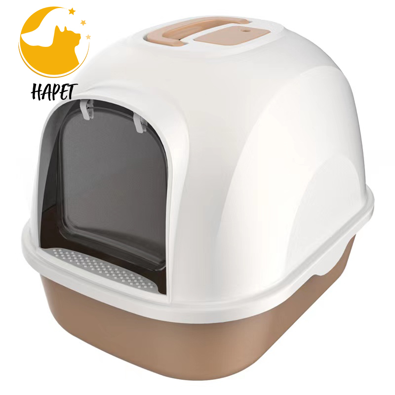 Drawer litter box with shovel front lift spillproof odourproof double litter box potty fully enclosed cat toilet