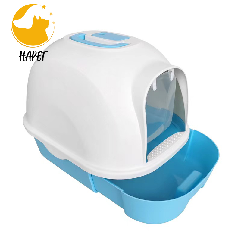 Drawer litter box with shovel front lift spillproof odourproof double litter box potty fully enclosed cat toilet