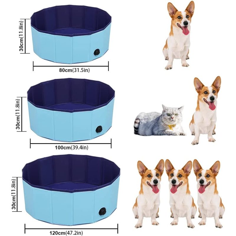 Foldable Dog Paddling Pool pet Bathtub pet Paddling Pool PVC Non-Slip Paddling Pool Suitable for All Kinds of Pets