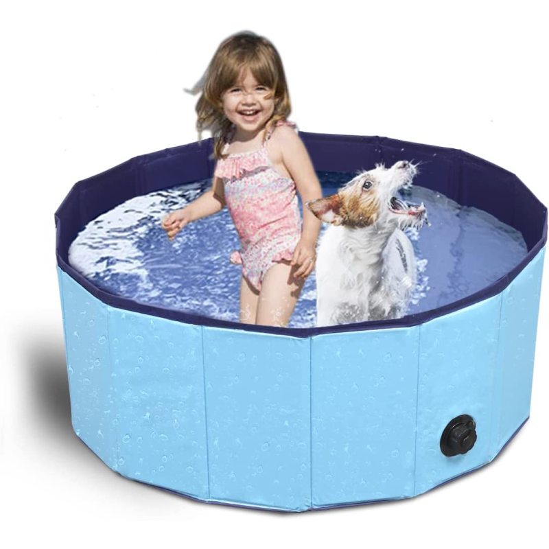Foldable Dog Paddling Pool pet Bathtub pet Paddling Pool PVC Non-Slip Paddling Pool Suitable for All Kinds of Pets