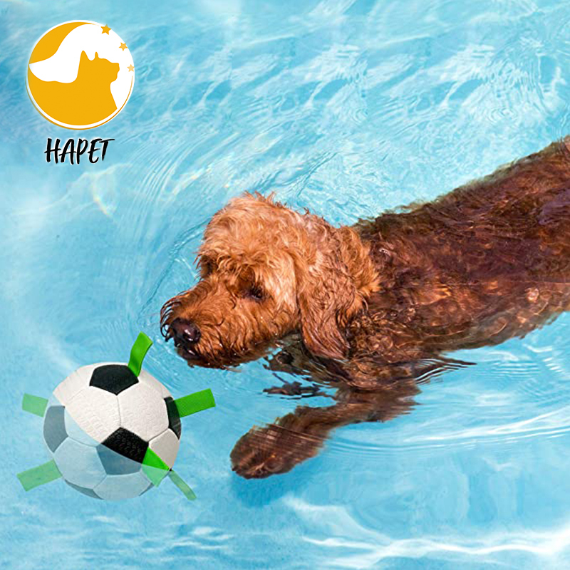 Dog Toys Soccer Ball with Grab Tabs Dog Interactive Puzzle Toys Puppy Birthday Gifts Durable Dog Balls
