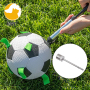 Dog Toys Soccer Ball with Grab Tabs Dog Interactive Puzzle Toys Puppy Birthday Gifts Durable Dog Balls