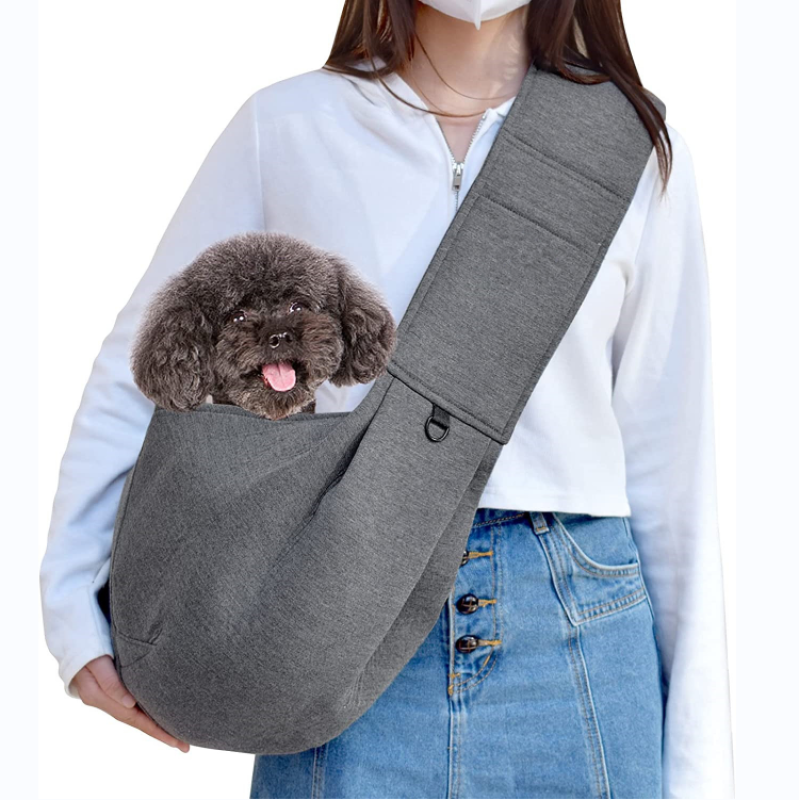 Comfortable Adjustable Strap Dog Sling Carrier Hands Free Travel