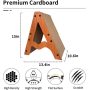 Cat Scratching Pad Cardboard, Scratching Board for Indoor Cats, Multi-Angle Inclined Scratching Board for Cat Scratching to Keep