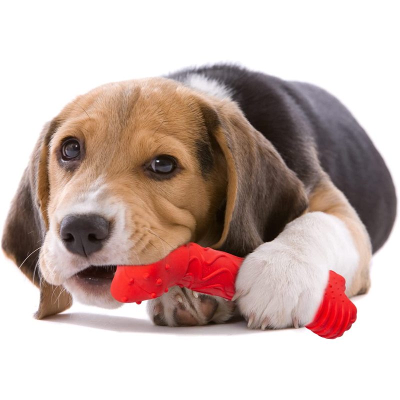 Dog Toys for Aggressive Chewers, Indestructible Tough Durable Puppy Chew for Teething, Non-Toxic Natural Rubber I