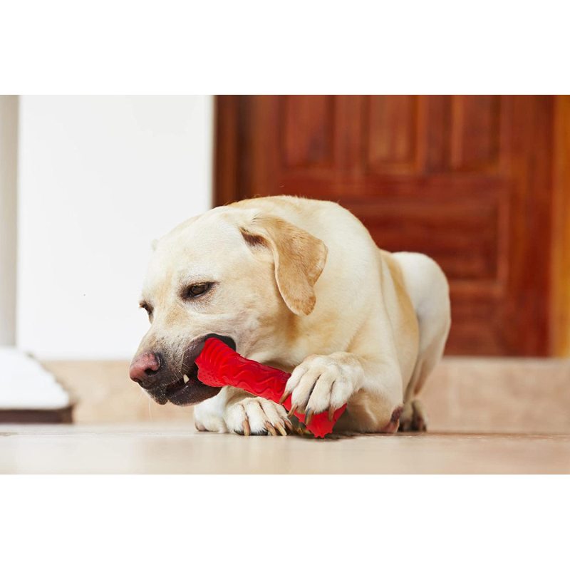 Dog Toys for Aggressive Chewers, Indestructible Tough Durable Puppy Chew for Teething, Non-Toxic Natural Rubber I