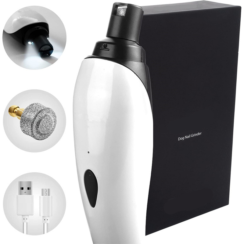 Painless Paw Nail Grinder Dog Rechargeable Electric Pet Grooming For Tools