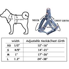 Wholesale Custom No Pull Dog Halter Harness Adjustable Heavy Duty Strong Velvet Dog Harness For Small Medium Large Dogs