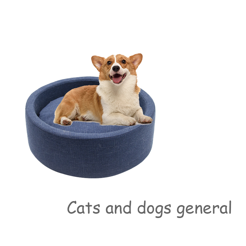 Open high end sponge pet cat nest easy to clean and take care of four seasons universal round