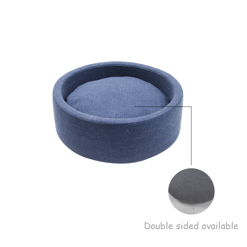 Open high end sponge pet cat nest easy to clean and take care of four seasons universal round