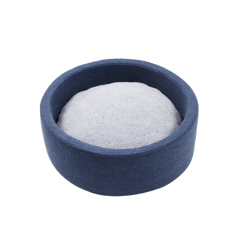 Open high end sponge pet cat nest easy to clean and take care of four seasons universal round