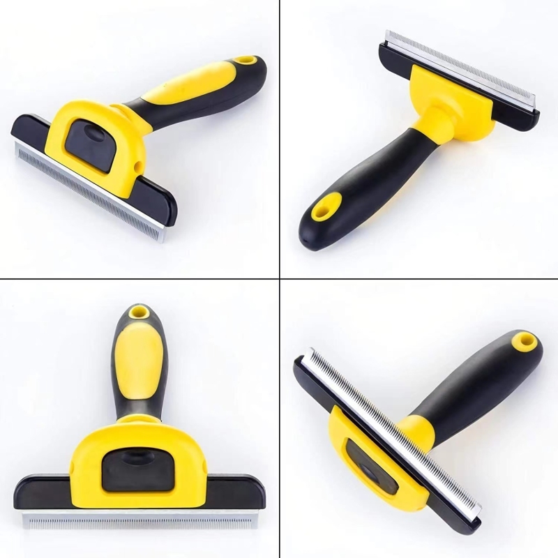Pet Grooming Brush, Deshedding Tool for Dogs & Cats