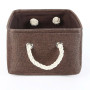 Modern design rectangular and Linen fabric basket cloth storage basket cloth organizer bag storage Bin